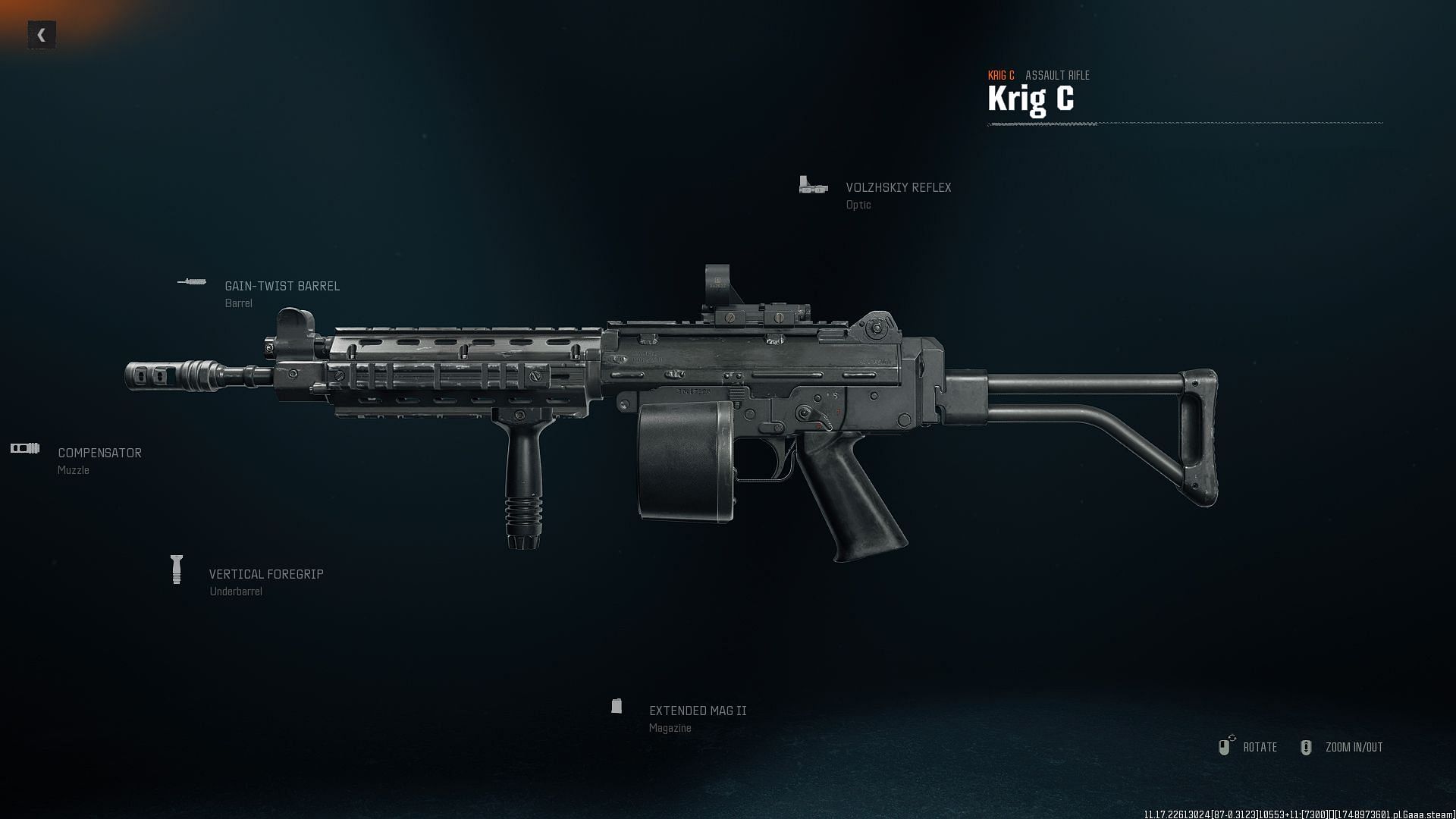 Best Krig C loadout for Verdansk in Warzone Season 4 (Image via Sportskeeda Gaming || Activision)